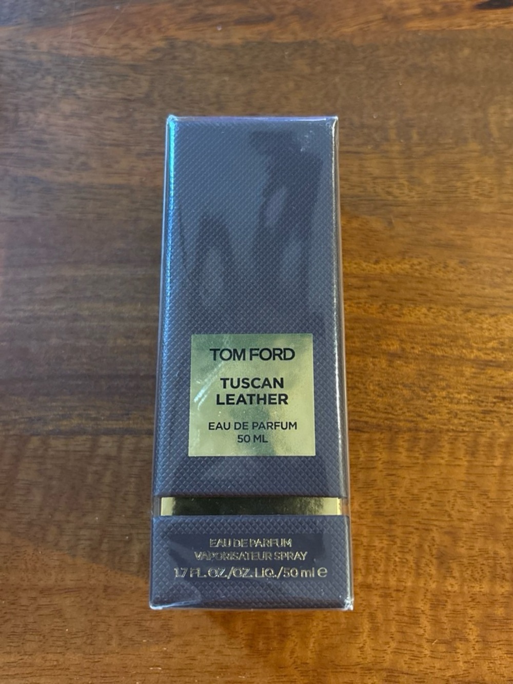 Tom Ford Tuscan Leather in Deep Purple and Gold Accents